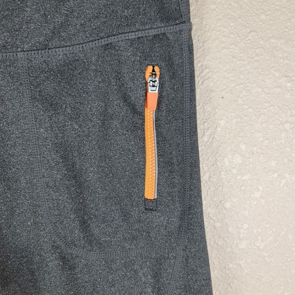 fabletics women leggings Sz S Gray With Orange - Picture 2 of 5